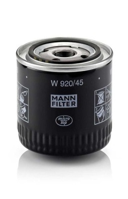 ФІЛЬТР МАСЛА W920/45/MAN MANN ФІЛЬТРY