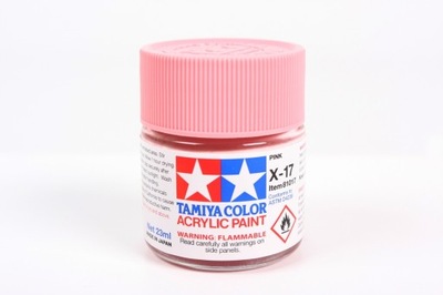 PROFESJONALNA FARBA AKRYLOWO-ALKOHOLOWA TAMIYA 23ml X-17 PINK (GLOSS)