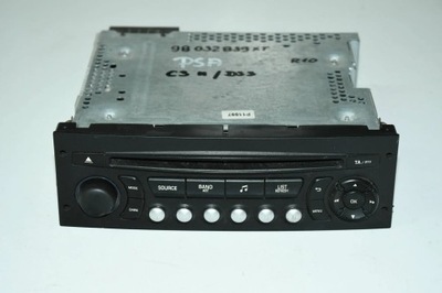 Радіо cd 98032839xt citroen c3 ii ds3 фото №1