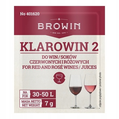 Klarowin2 - 7 g - do klarowania win czerwonych