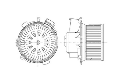 MAHLE FAN AIR BLOWERS CITROEN XSARA PICASSO PEUGEOT 206 206 +  