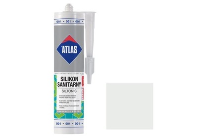 ATLAS SILIKON SANITARNY SILTON S 001 BIAŁY 280 ml