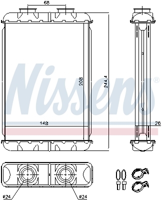 WYMIENNIK CIEPLA CALEFACCIÓN INTERIOR 70019  