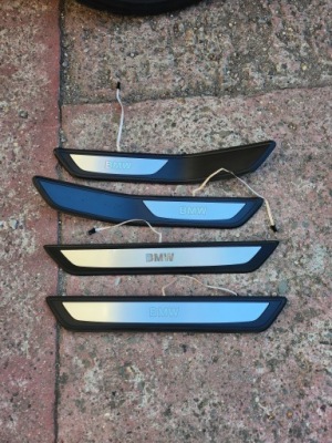 Накладки накладки порогові bmw f01 lift фото №1