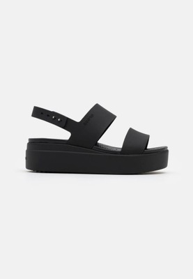 Crocs Sandały Damskie Brooklyn Low Wedge Black 39-40