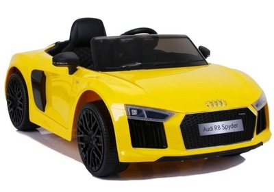 Auto na Akumulator Audi R8 Spyder Żółty Lakierowany