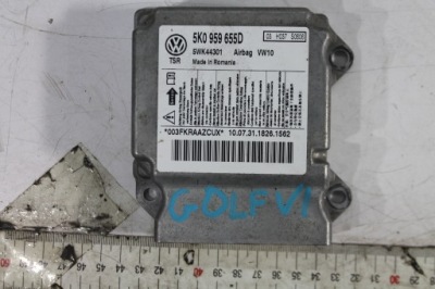 Модуль датчик подушка безопасности 5k0959655d vw golf vi 08-16 фото №1