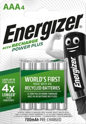 ENERGIZER AKUMULATORKI Power Plus AAA HR3/4 700mAh