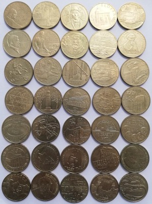 2 zł zestaw 35 różnych monet okolicznościowych różne stany roczniki 2005/10