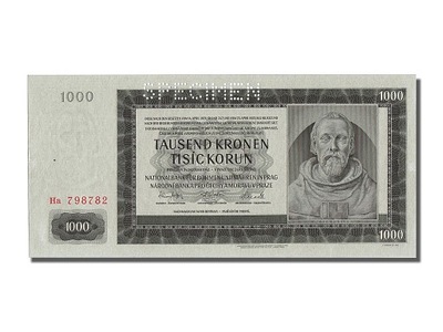 Banknot, Czechosłowacja, 1000 Korun, 1942, 1942-10