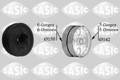 SASIC 9001810 КОЛЕСО ШКИВ, ВАЛ КОЛЕНЧАТЫЙ КОЛЕНВАЛ