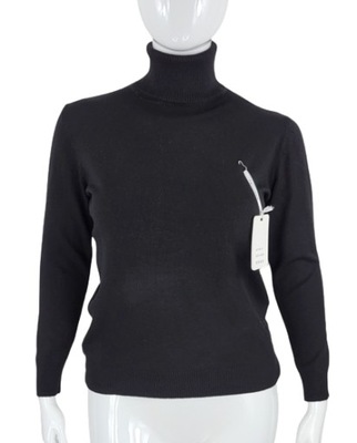 SWETER z golfem GOLF CZARNY rozm. M/L