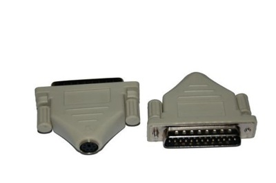 Adapter wtyk DB25/gniazdo PS2