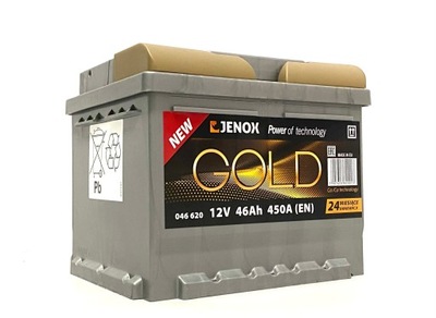 AKUMULIATORIUS JENOX GOLD 12V 46AH 450A 