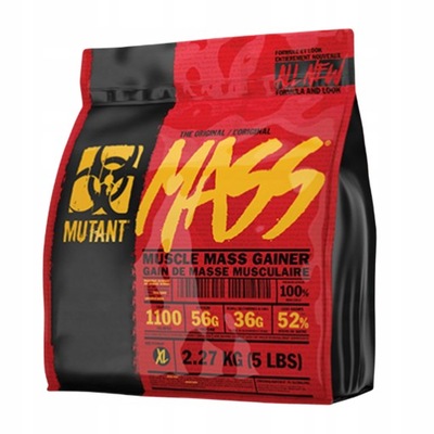 PVL Mutant Mass 2270g LODY WANILIOWE ODŻYWKA NA MASĘ GAINER BUDOWA MASY