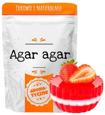 Agar agar 100g zagęstnik, mocniejsza żelatyna