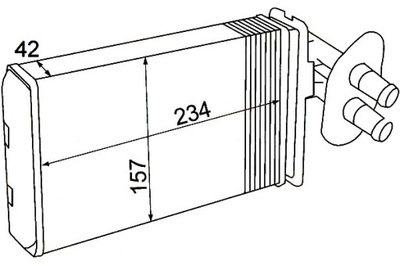 Hella отопитель vw transporter / caravelle iv 2. фото №1