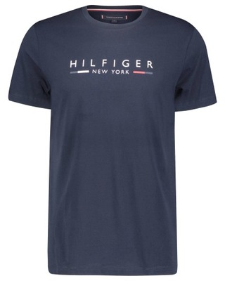 TOMMY HILFIGER t-shirt GRANATOWY ROZMIAR M