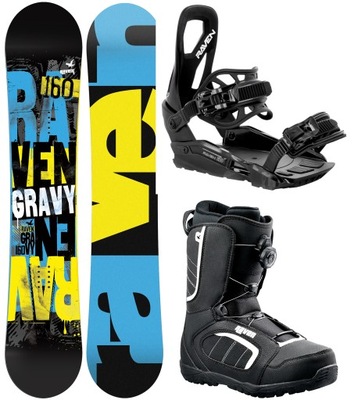 Zestaw Snowboard RAVEN Gravy Junior 145cm + wiązania S230+ buty Target Atop