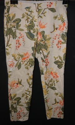 Wiosenne spodnie w kwiaty H&M 42