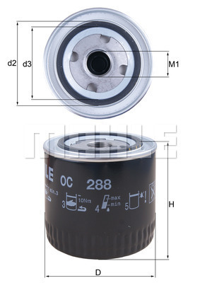 KNECHT OC 288 ФИЛЬТР МАСЛА