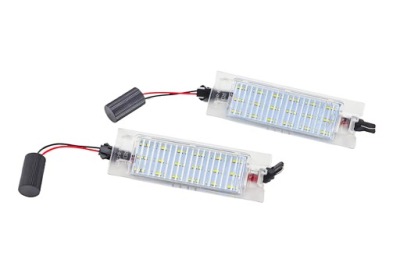 Набір 2x ліхтарі led номерного знака opel astra corsa insignia meriva vectra zafira фото №1