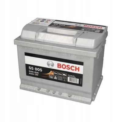 АКУМУЛЯТОР BOSCH S5 63AH 610A P+