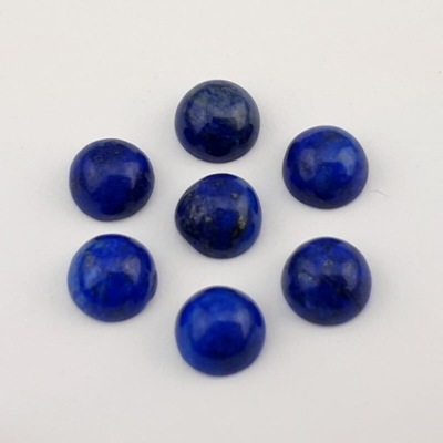 Lapis lazuli kaboszon fi ~8 mm 1 szt.