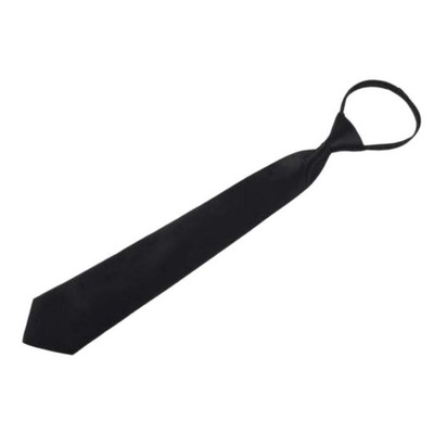 Krawat na gumce F013-liyajun czarny