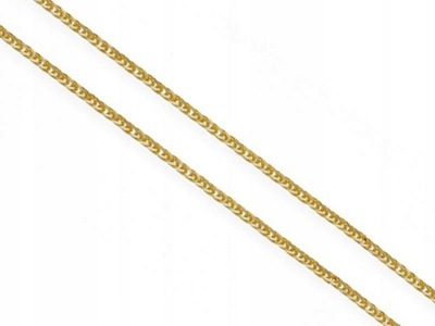 Złoty łańcuszek 585 splot lisi ogon 45 cm 1,65 g żółte złoto klasyczny