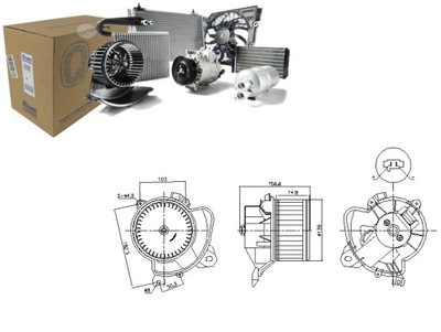 FAN AIR BLOWERS FIAT DOBLO DOBLO CARGO FIORINO FIORINO MINIVAN  