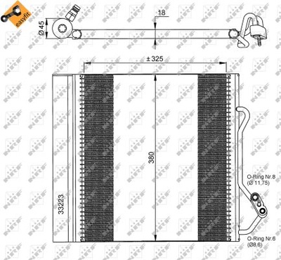 RADUADOR DE ACONDICIONADOR NRF 35720  