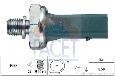 FACET ВЫКЛЮЧАТЕЛЬ ДАВЛЕНИЯ МАСЛА 7.0139 FACET C