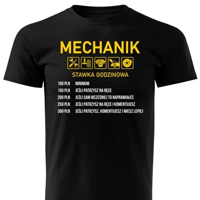 Koszulka T-shirt prezent MECHANIKA SAMOCHODOWEGO