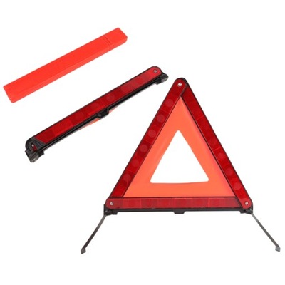 Foldable Standing Red Sign Triangle Reflector Safe 