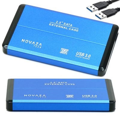 OBUDOWA NA DYSK KIESZEŃ HDD 2,5 SATA USB 3.0 BLUE