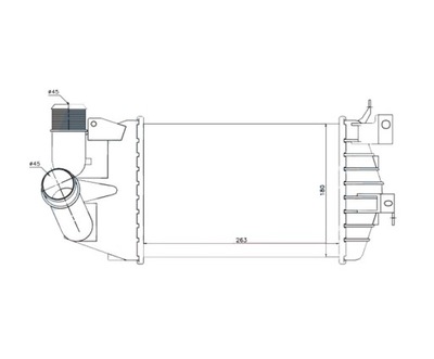 INTERCOOLER OPEL ASTRA H A04 10.03- 6302072  