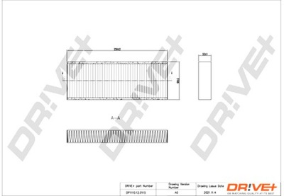 DRIVE+ ФИЛЬТР САЛОНА PEUGEOT 308 II 13-21 STAND ARD