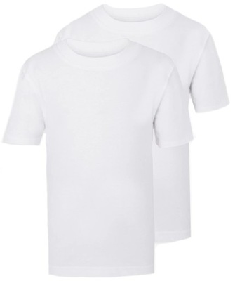 2-pak GEORGE biały T-SHIRT koszulka W-F r 110/116