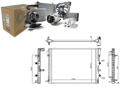 Радиатор двигателя wody renault twingo iii smart forfour fortwo 0.9 фото №1