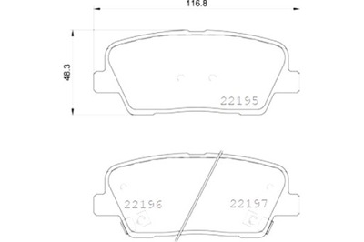 BREMBO HYUNDAI GRAND SANTA FE 01 13- HYUNDAI SANTA FE III DM DMA 09