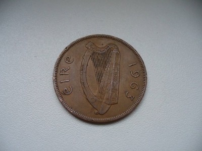 Irlandia 1 PENCE 1963._ KM# 11______0417