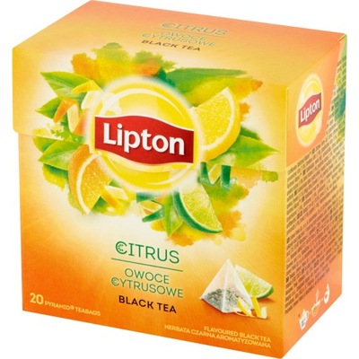 Herbata Lipton owoce cytrynowe 20 torebek