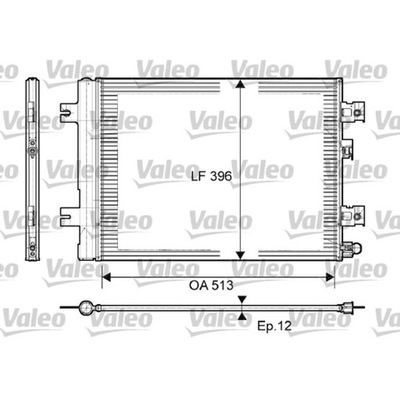 VALEO RADUADOR DE ACONDICIONADOR DACIA  