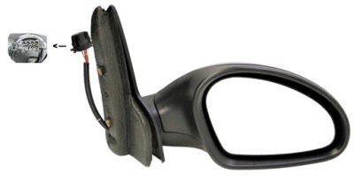 Зеркало электрический с подогревом правое seat toledo iii 04- фото №1