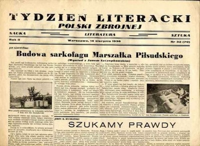 Tydzień Lit. Polski Zbroj. R2 nr 70 14 VIII 1938