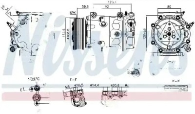 Компрессор компрессор кондиционера 890780 nissens фото №1