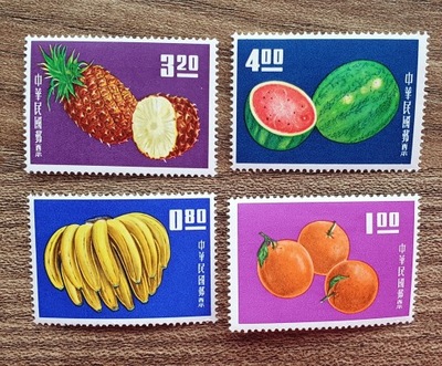 Znaczki - Flora - Owoce - Chiny
