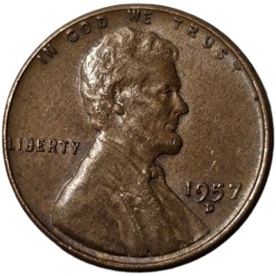 1 cent 1957 D USA