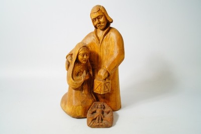 Święta rodzina figura drewniana rzeźba